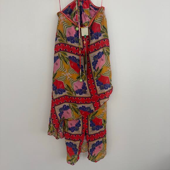 Farm Rio Sand Surreal Scarf Sleeveless Maxi Dress - Picture 6 of 8